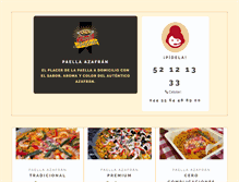 Tablet Screenshot of paellaazafran.com